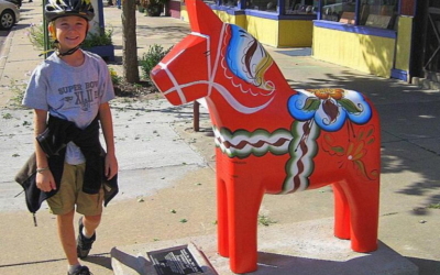 Eventowa figura konia z Dalarna.