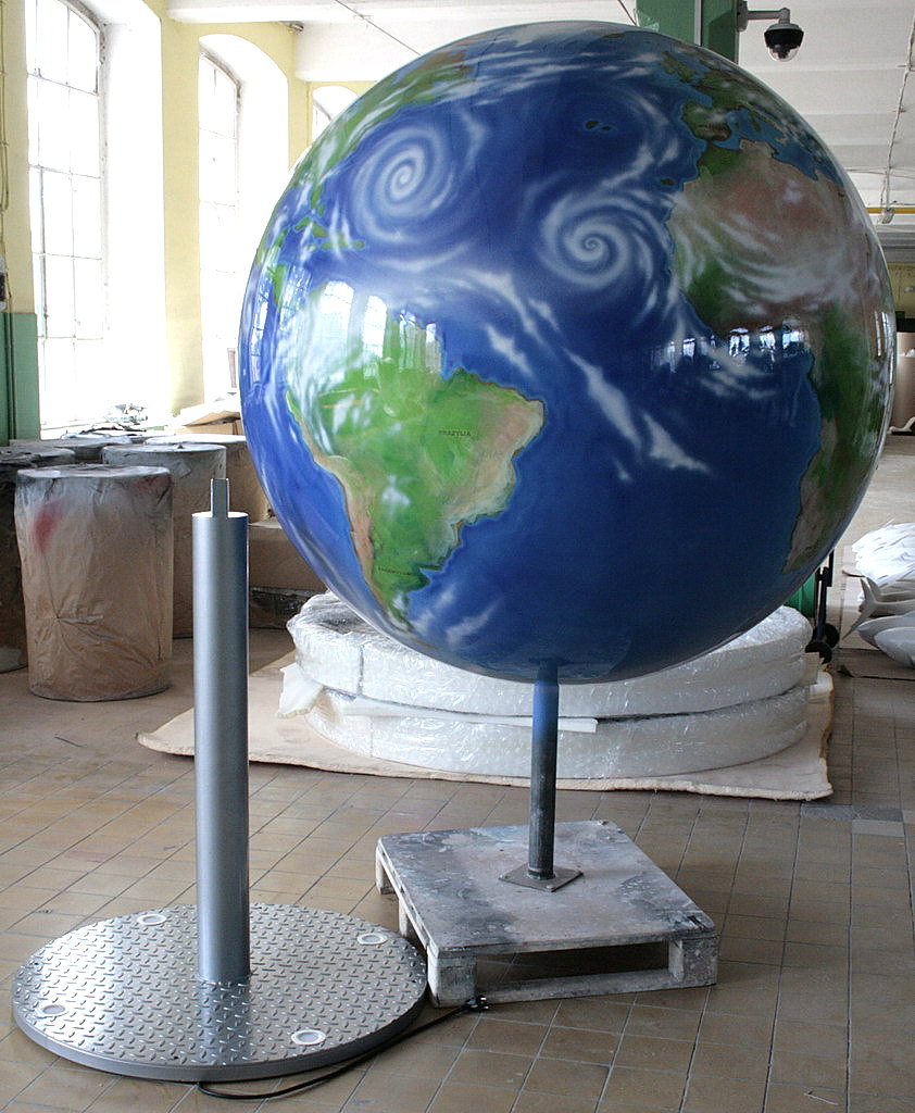 3D Globus dekoracyjny z laminatu szklanego - Ø150cm 2 3D Globus dekoracyjny z laminatu szklanego - Ø150cm