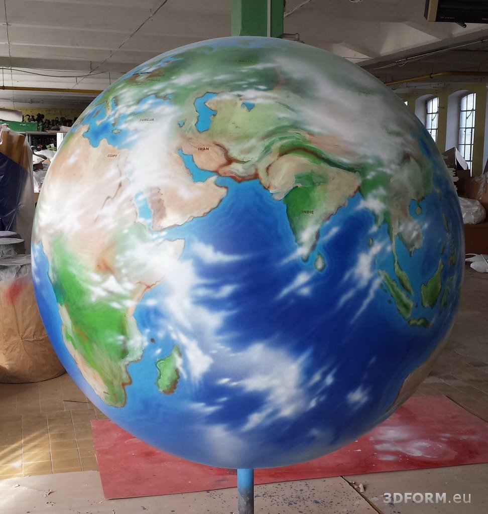 3D Globus dekoracyjny z laminatu szklanego - Ø150cm 6 3D Globus dekoracyjny z laminatu szklanego - Ø150cm