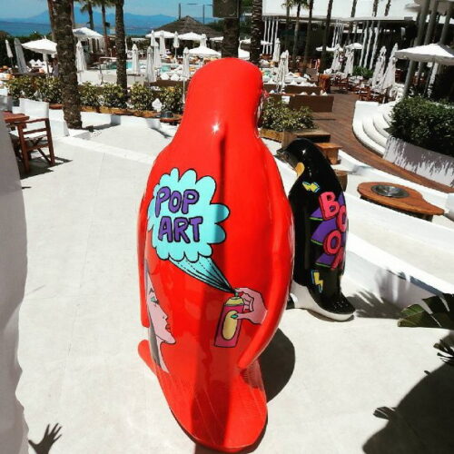 Figura średni pingwin, wysokości 120cm