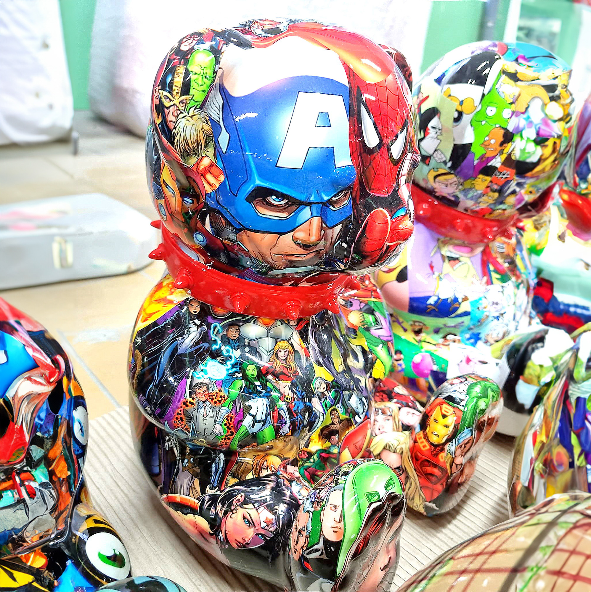 Figura dekoracyjna Miś Teddy - pop-art 3 Figura dekoracyjna Miś Teddy - pop-art