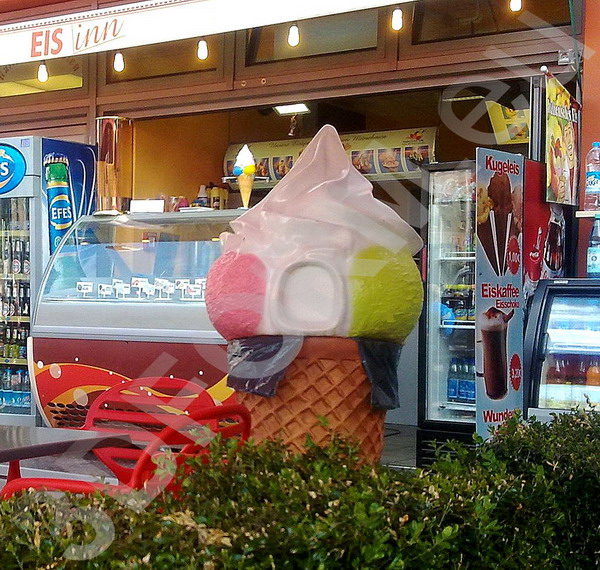 Reklamowy lód - śmietnik z polewą 3 Reklamowy lód - śmietnik z polewą