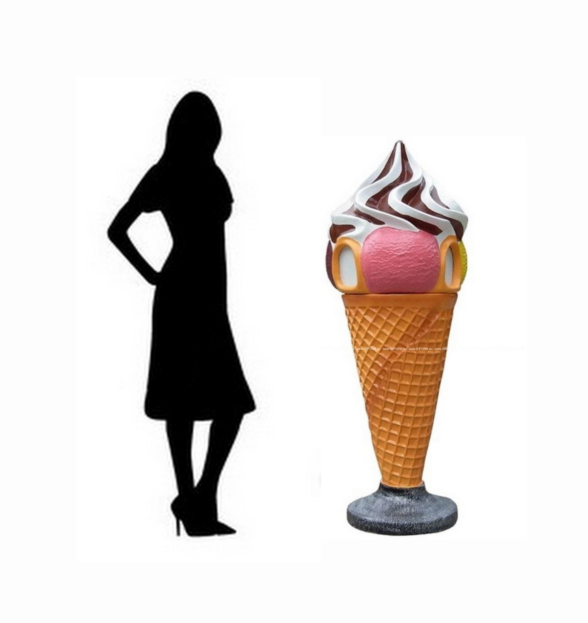 Reklamowy lód - śmietnik z polewą 2 Reklamowy lód - śmietnik z polewą