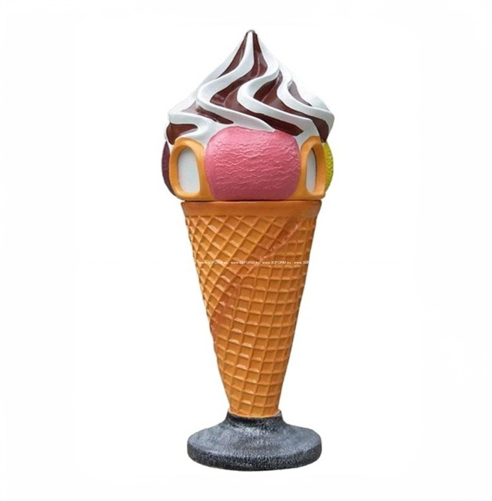 Reklamowy lód - śmietnik z polewą 1 Reklamowy lód - śmietnik z polewą