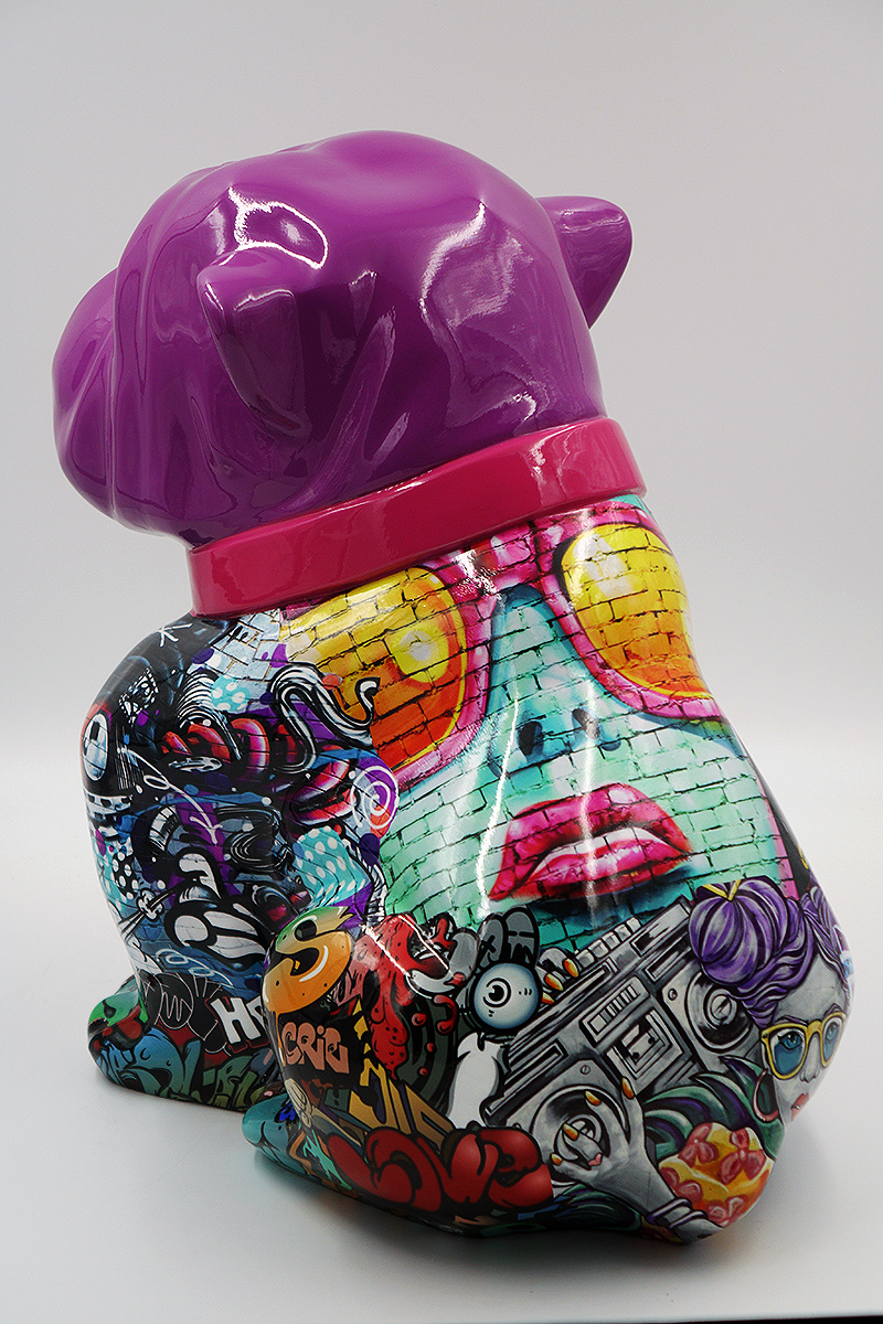 Bulldog Angelo 60cm - Graffiti 2 pies Bulldog Angelo 40cm - Graffiti