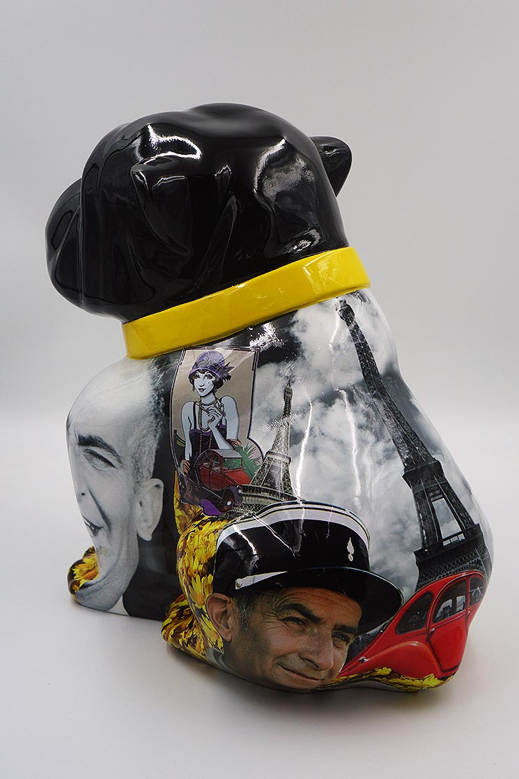 Bulldog Angelo 40cm - Paris 2 pies Bulldog Angelo 40cm - Paris