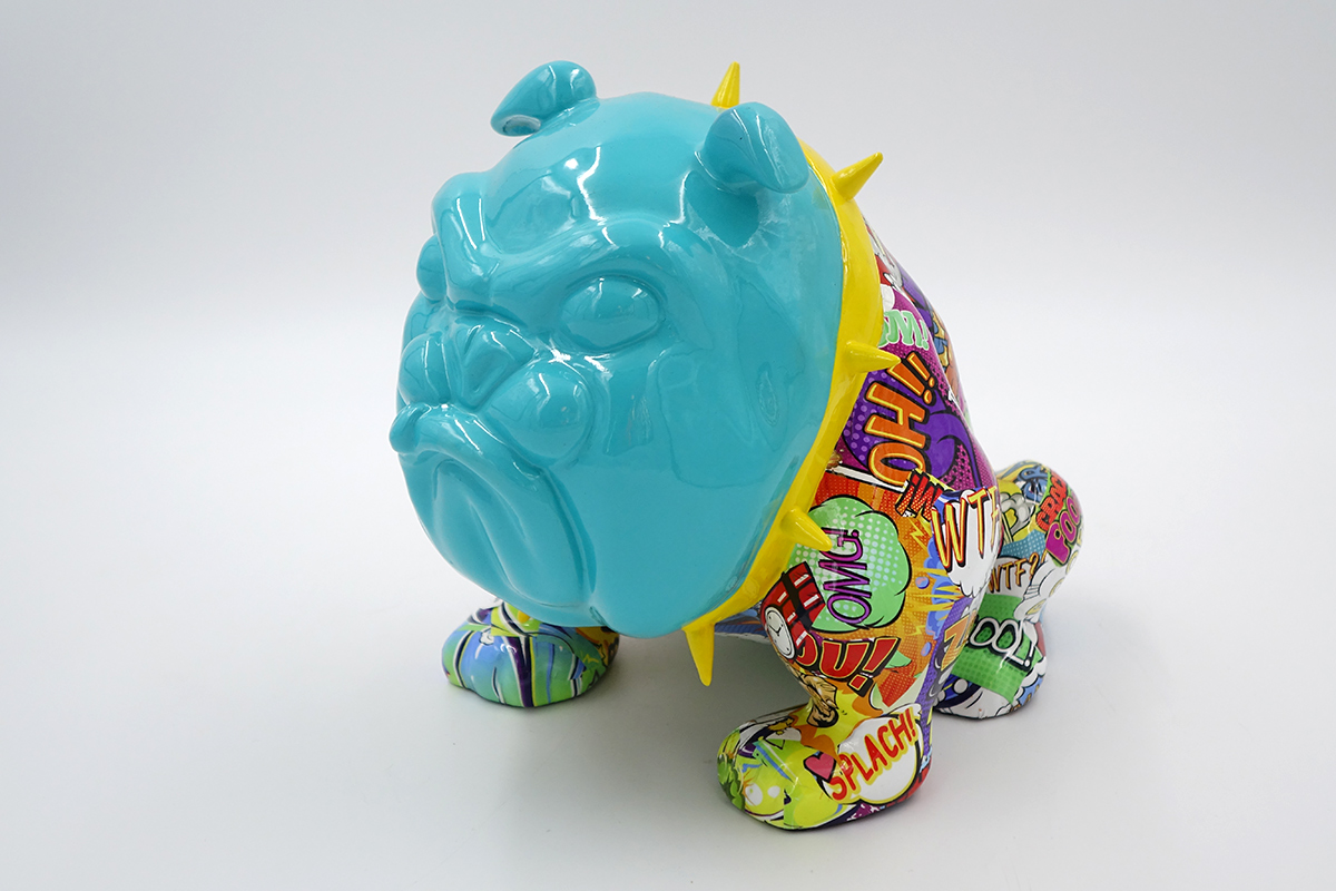 pies Bulldog Avella 55cm - Pop art 4 pies Bulldog Avella 55cm - Pop art