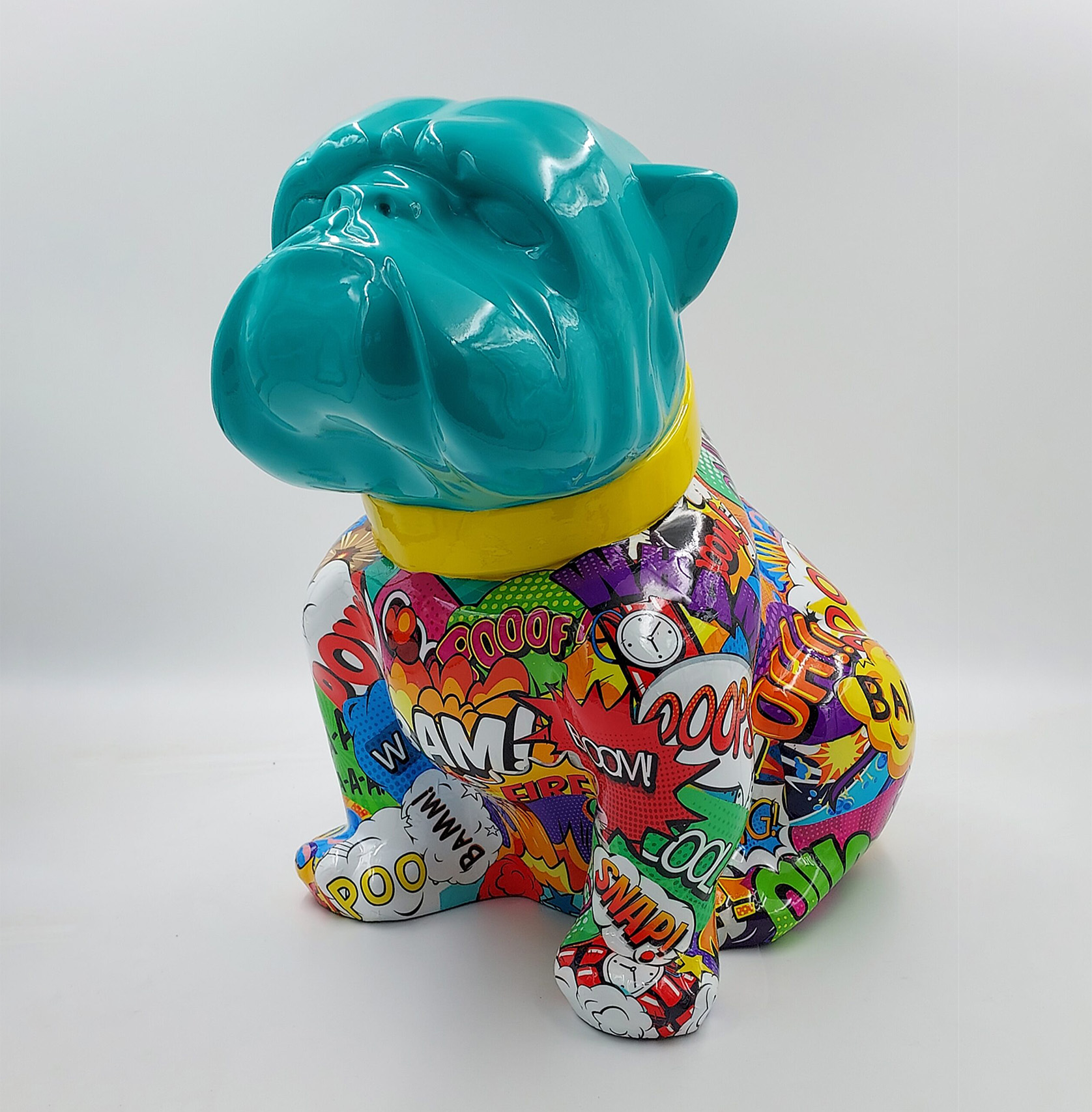 pies Bulldog Angelo 60cm - Pop art 1 pies Bulldog Angelo 60cm - Pop art