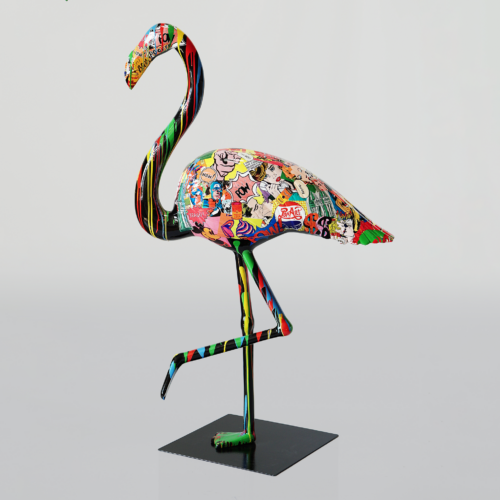 Figura dekoracyjna flaming 3D - pop art