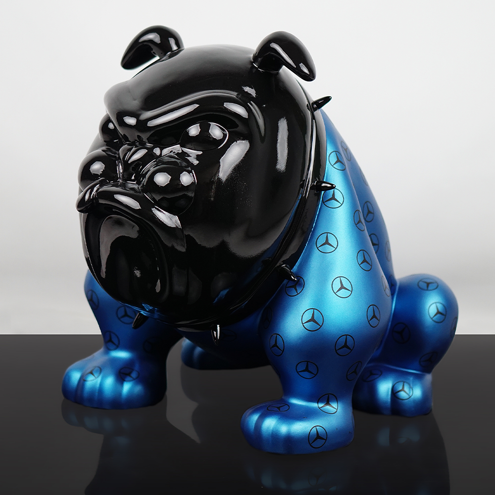 Ekskluzywna Figura Bulldog Avella - Niebieski AMG 1 Ekskluzywna Figura Bulldog Avella - Niebieski AMG