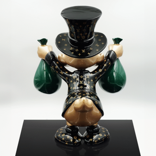 Figura Dekoracyjna - Mini Kaczor Sknerus McKwacz z workami